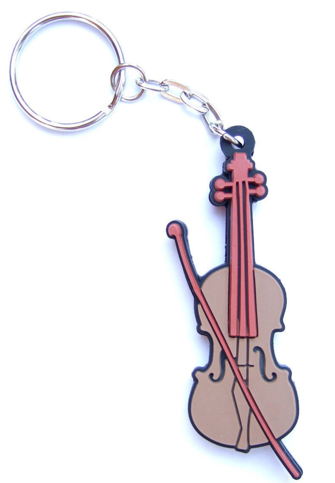 Violin &amp; bow keyring double sided design made of quality materials