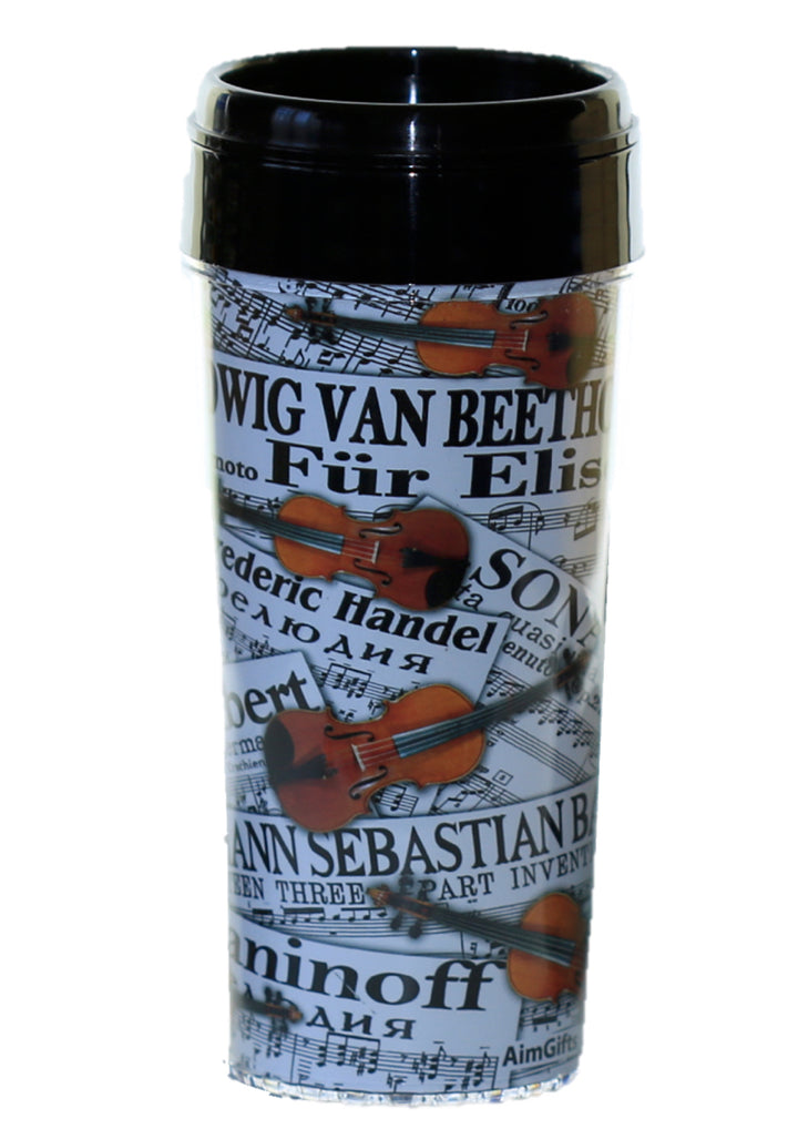 AIM Gifts Violin &amp; Viola Travel Tumbler with Lid