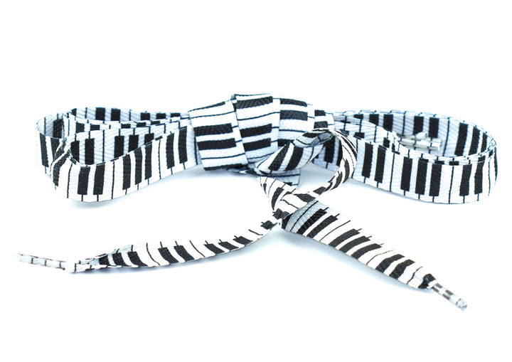AIM Gifts brand Shoelaces White Piano Keyboards