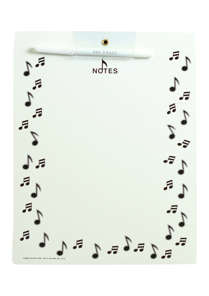 AIM brand magnetic music themed whiteboard erasable marker included