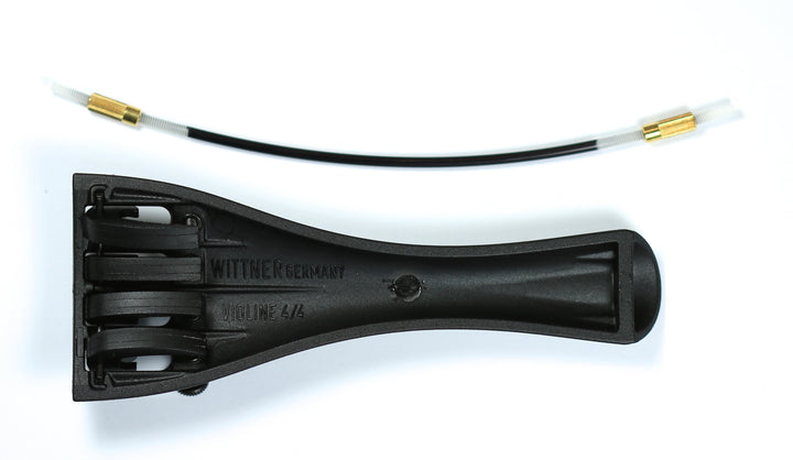 Wittner ultralight violin tailpiece built in adjusters &amp; nylon tie