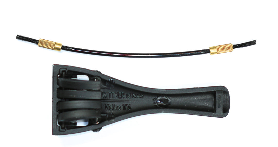 Wittner ultralight violin tailpiece built in adjusters &amp; nylon tie 1/16 size
