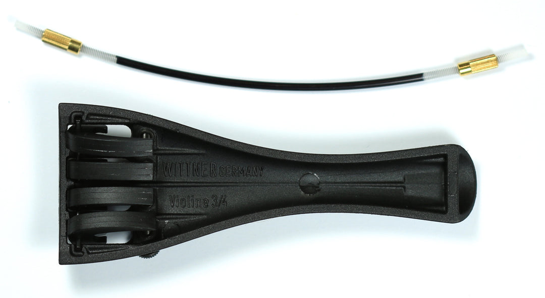 Wittner ultralight violin tailpiece built in adjusters &amp; nylon tie