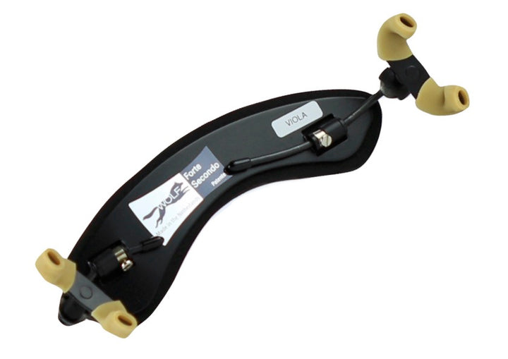 Violin shoulder rest with brand label on a white background