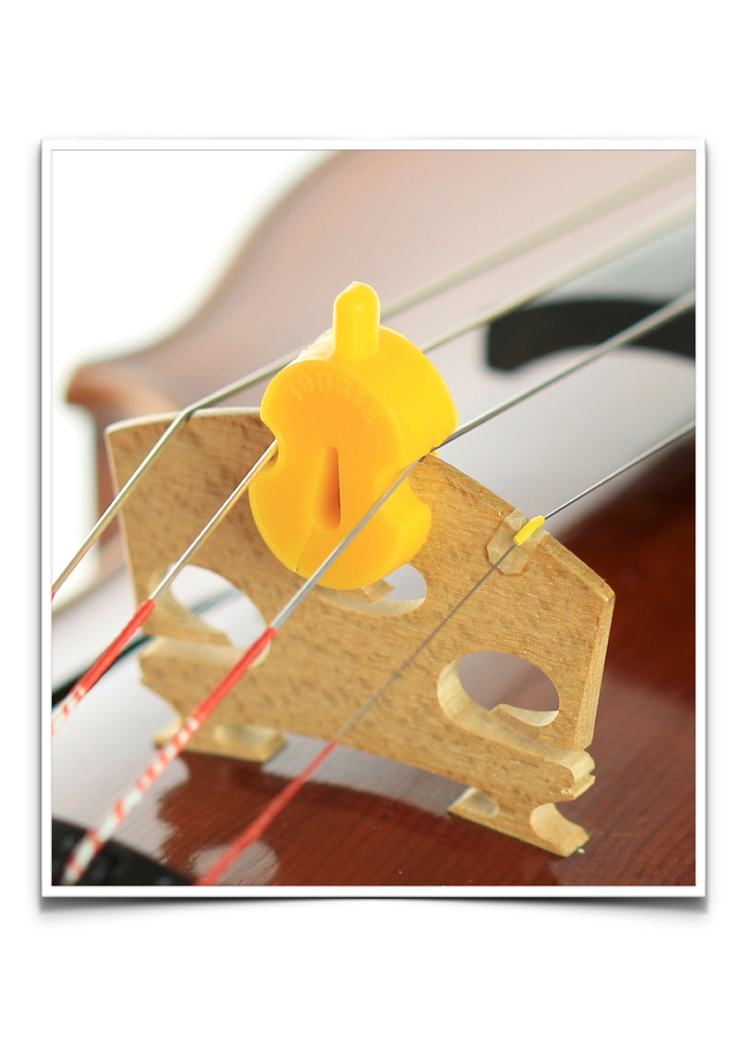 Original tourte single hole rubber violin viola mute 3/4 - 4/4 size